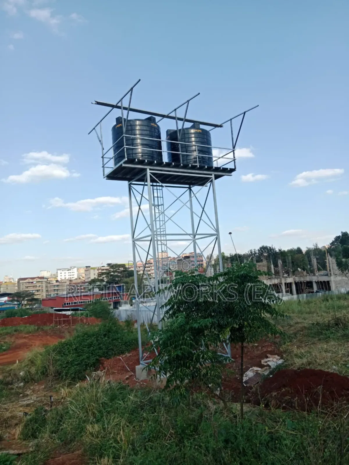 Water Tower Construction - Solar Pumping Borehole Services