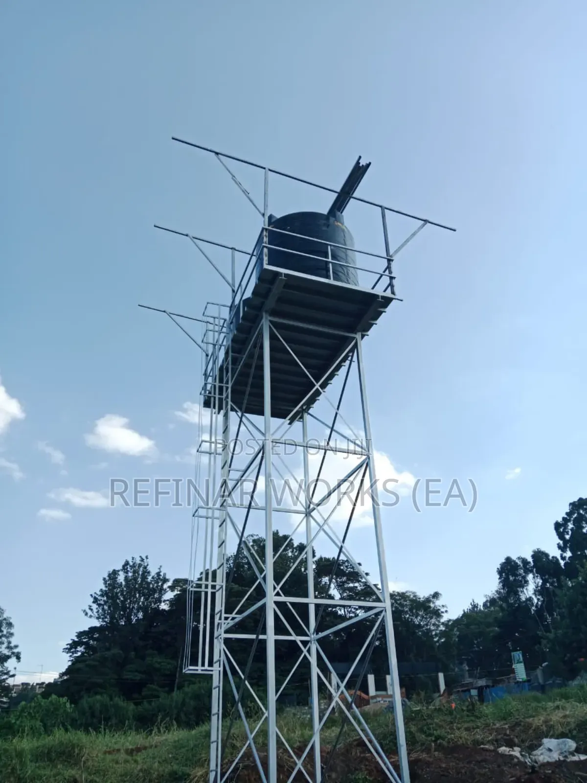 Water Tower Construction - Solar Pumping Borehole Services