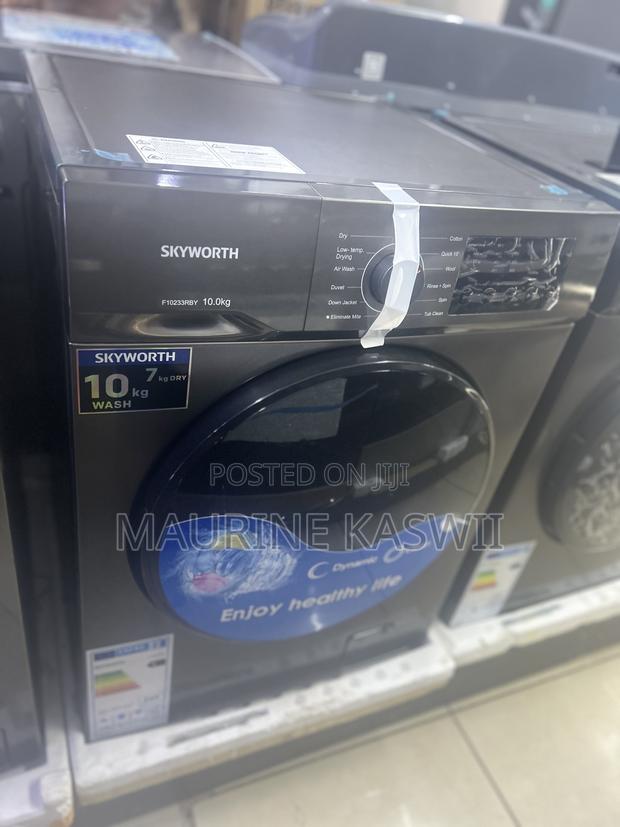 Skyworth Wash Dry 10kg/7kg Front Load Washing Machine - main view