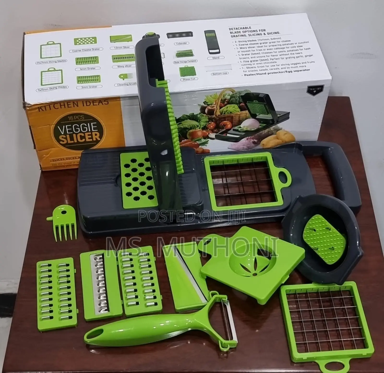 16pc Veggie Cutter Slicer Dicer Chopper