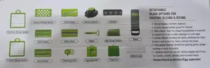 16pc Veggie Cutter Slicer Dicer Chopper