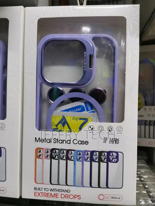 Phone Case With Lens Protect Holder Back Cover for iPhone 15