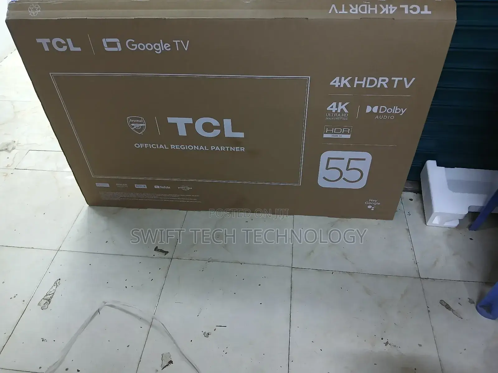 TCL 55p635 55'' Smart Uhd With HDR Google Tv Frameless