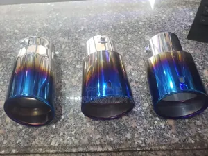 Different Design 2.5" Exhaust End Tip With Blue Tip