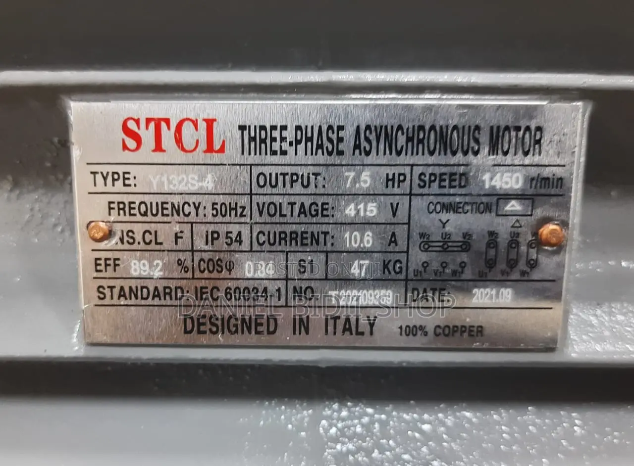 Italy Stcl 7.5hp Low Speedthree Phase Electric Motor