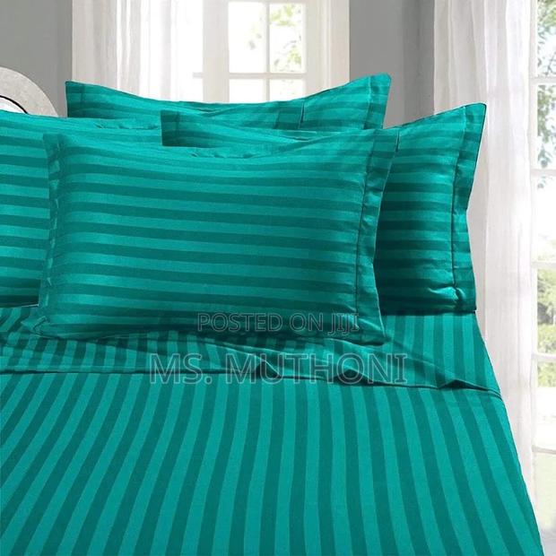 7*8/8*8 Luxury Cotton Stripped Bedsheets _ Size,:7*8/8*8 - thumbnail 2