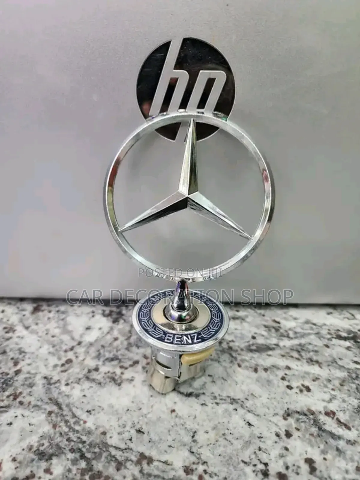 Brand New Generic Mercedes Stand Logo With Blue Logo