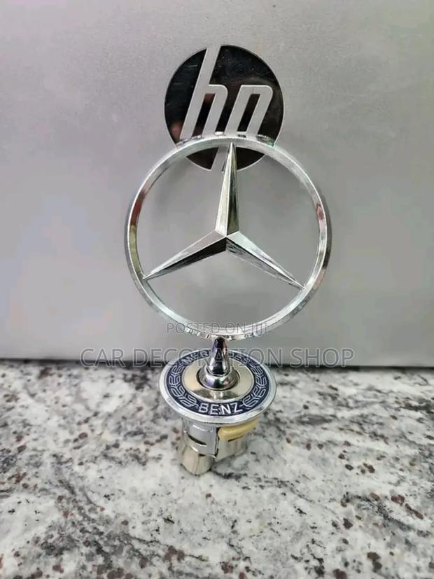 Brand New Generic Mercedes Stand Logo With Blue Logo