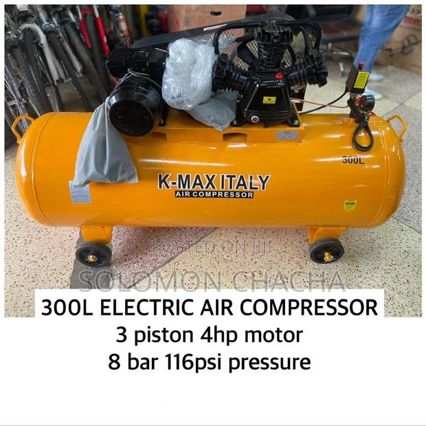 KMAX 300L Electric Air Compressor 4hp Motor 8 Bar 116psi - main view