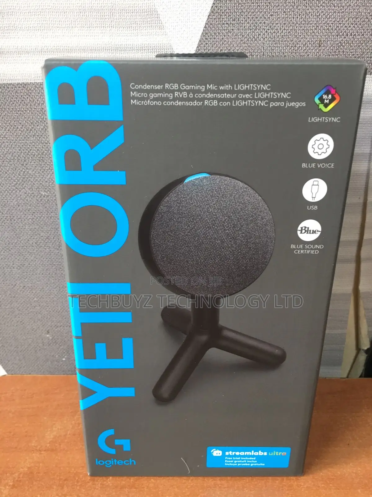 Logitech Yeti Orb Condenser RGB Gaming Microphone