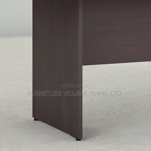 Boat Shaped Conference Table With Wood Base in Storm Gray