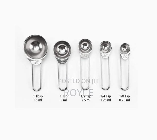 Stainless Steel Measuring Spoons-5pcs - thumbnail 4