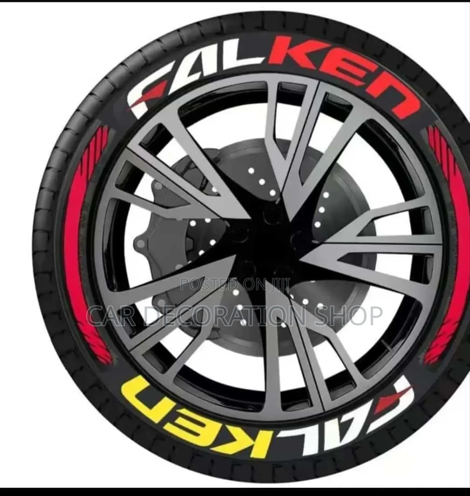 Falken Colored Tire Rubber Stickers