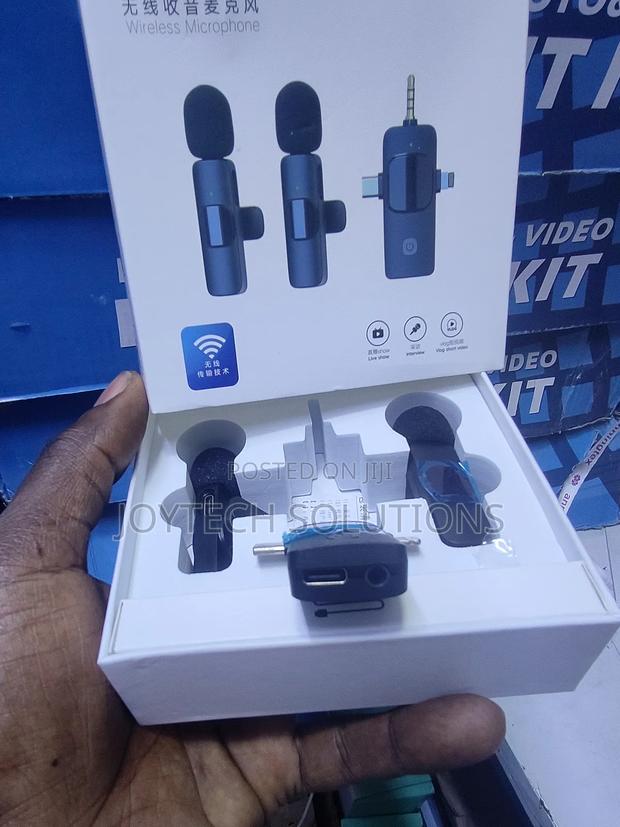 Dual Wireless Microphone 3.5mm, Type C Lightning - main view