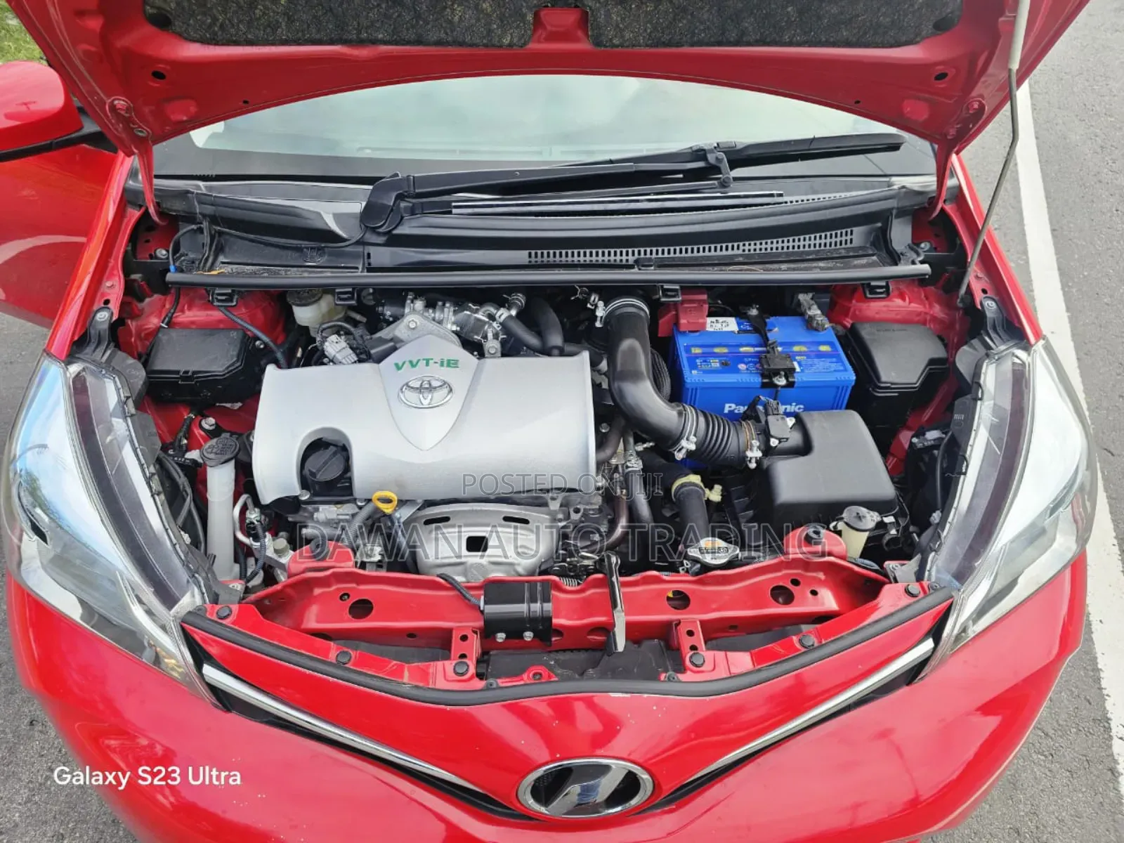 Toyota Vitz 1.3 FWD 5dr 2017 Red