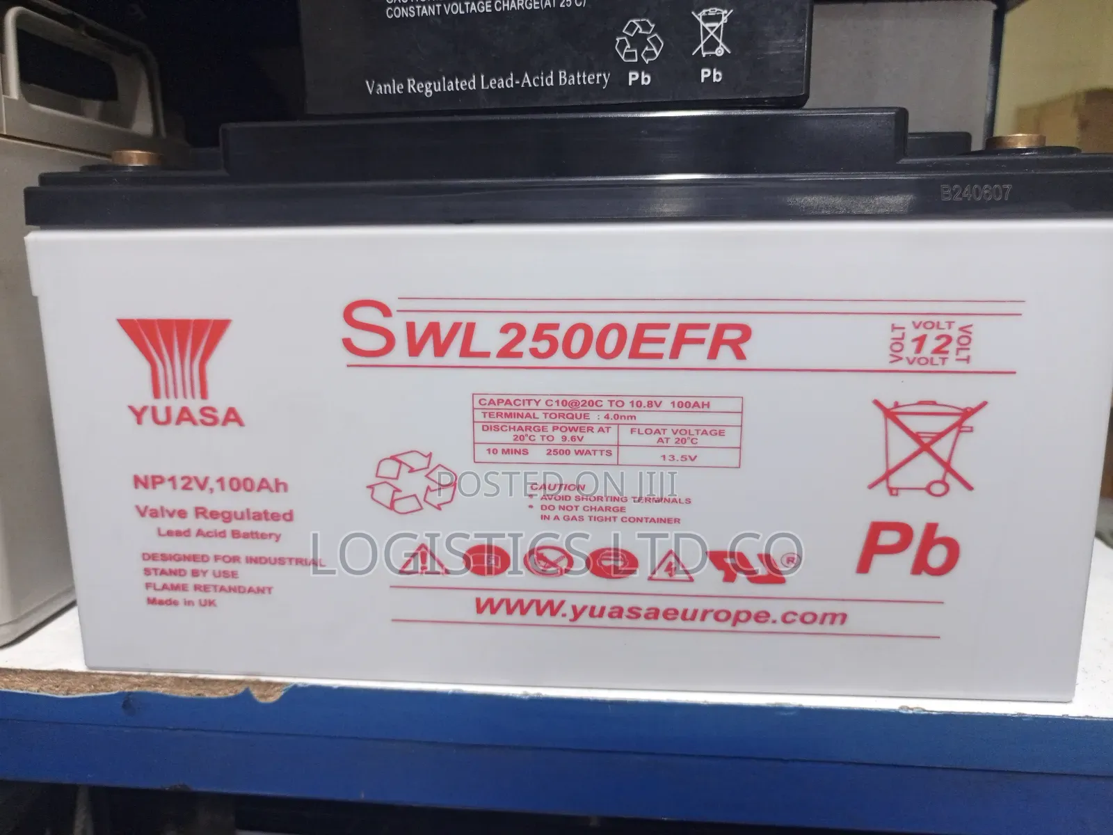 Yuasa 12v-100ah GT12V-100 Maintenance Free Battery
