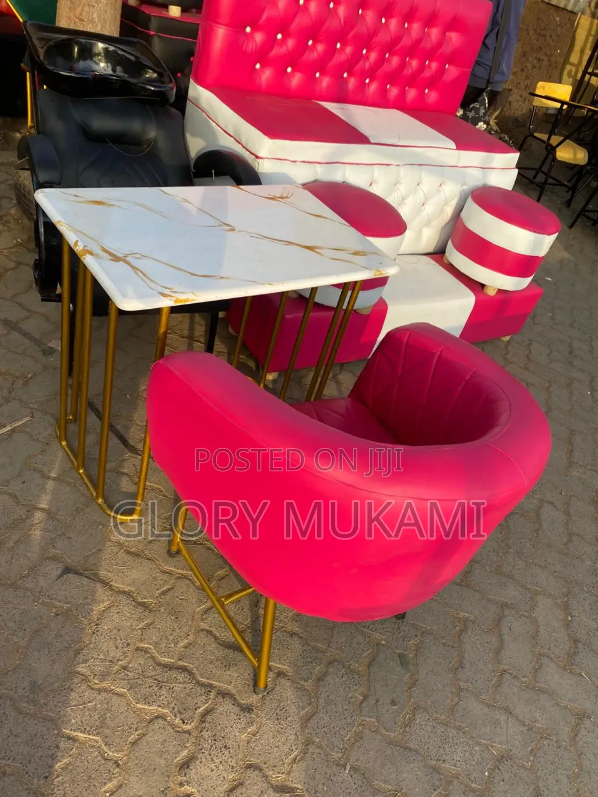 Manicure Chairs and Table