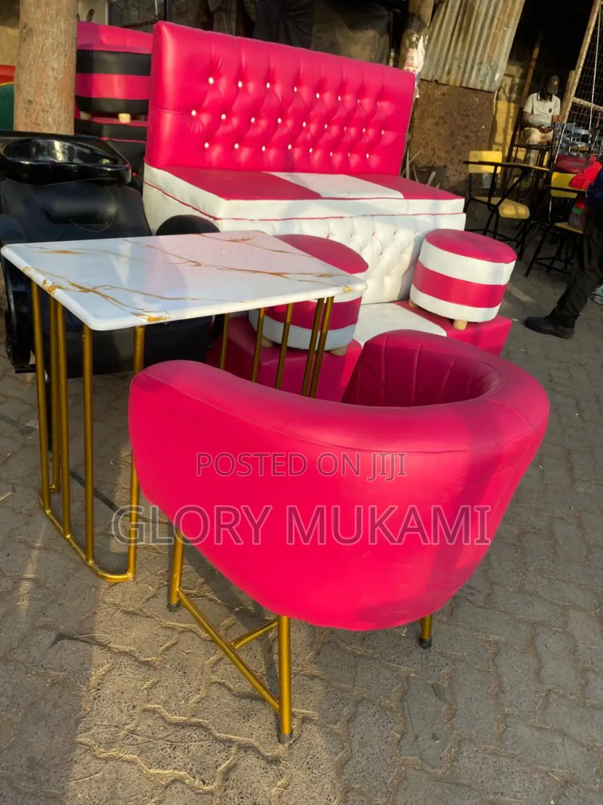 Manicure Chairs and Table
