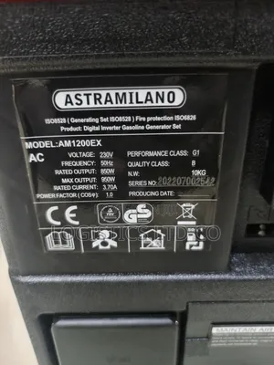Astramilano AM1200EX 950watts Petrol Generator