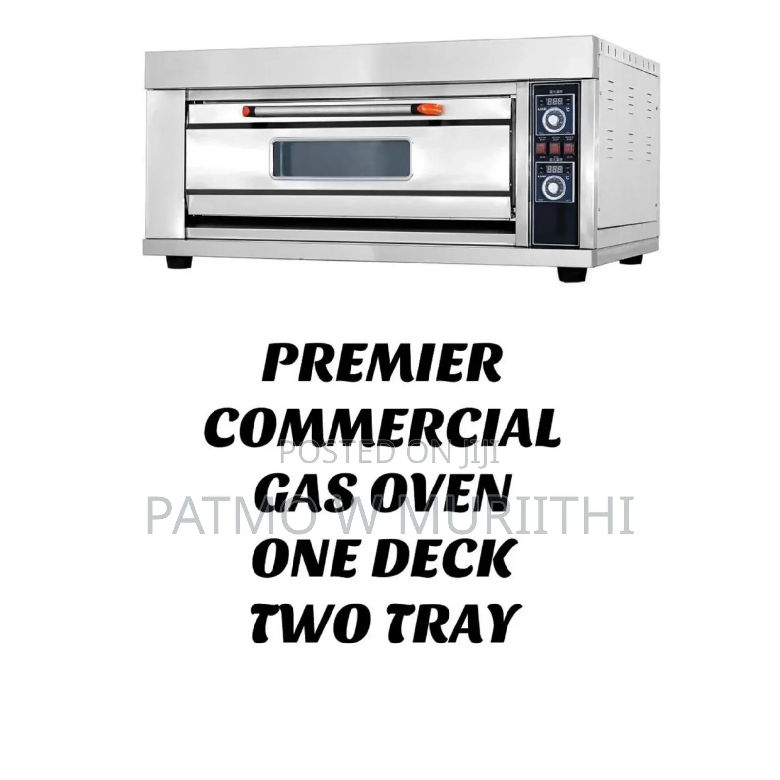 Oven, Premier Commercial Gas Oven , One Deck Two Tray