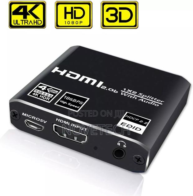 HDMI Splitter 1 in 2 , 2 WAY HDMI Splitter 1x2,2 CHANNE L - main view