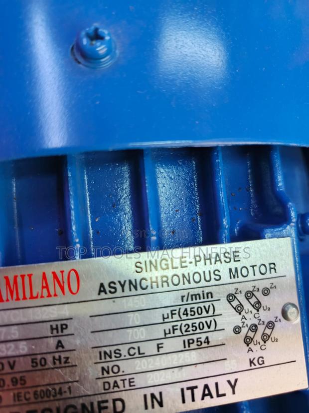 Astramilano Motor 7.5hp Low Speed Single Phase - main view