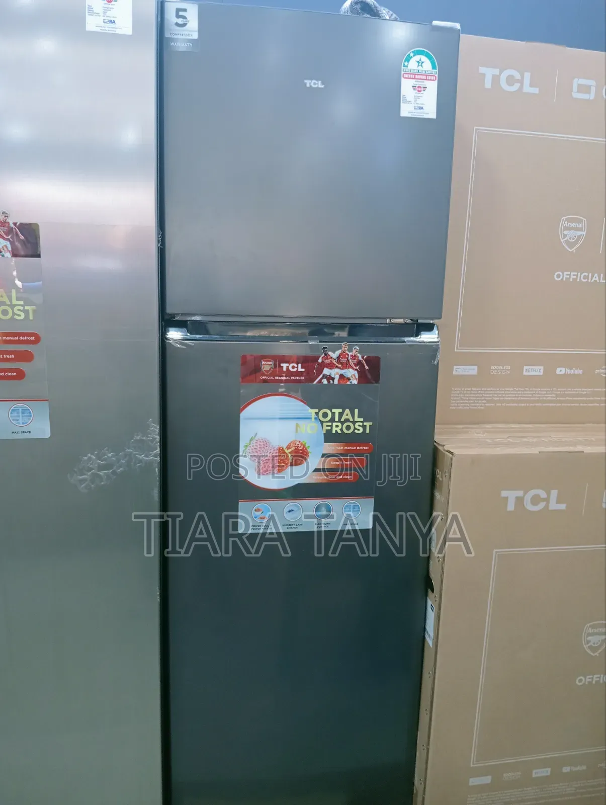 TCL P323tms 249l Double Door Fridge