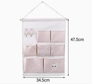 7 Pockets Fabric Hanging Organizer