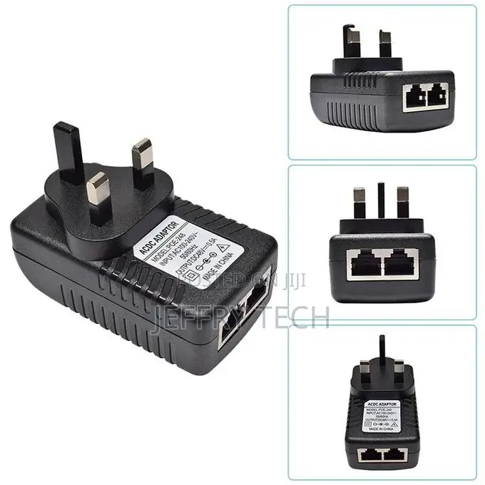 24V 1A Wall Plug POE Ethernet Adapter