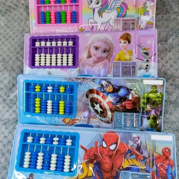 Dual Sided Pencil Box With Abacus - main view