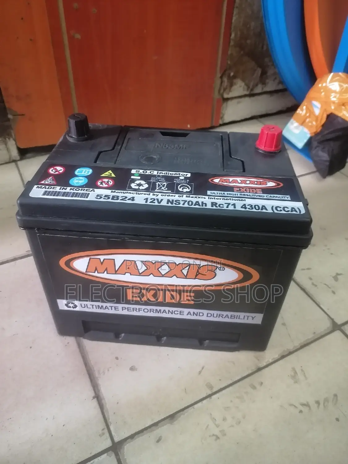 Maxxis Ns70.12v,/65ah Maintenance Free Car Battery