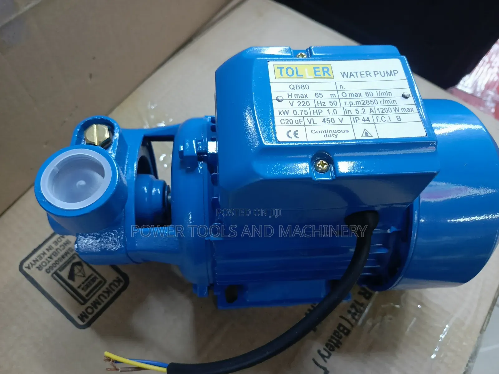 1hp Electric Water Pump (Toller)