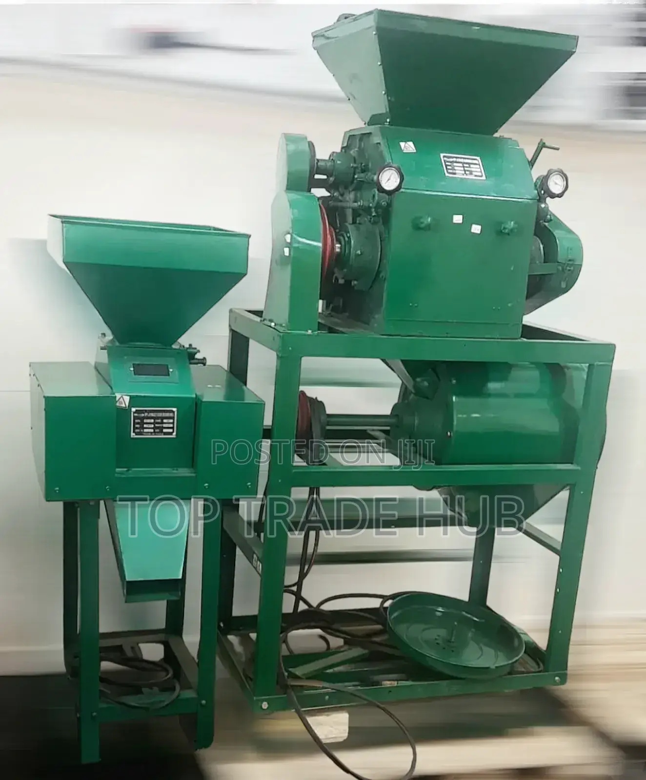 Large Milano Maize Roller Mill 20HP With 7.5HP Precrusher