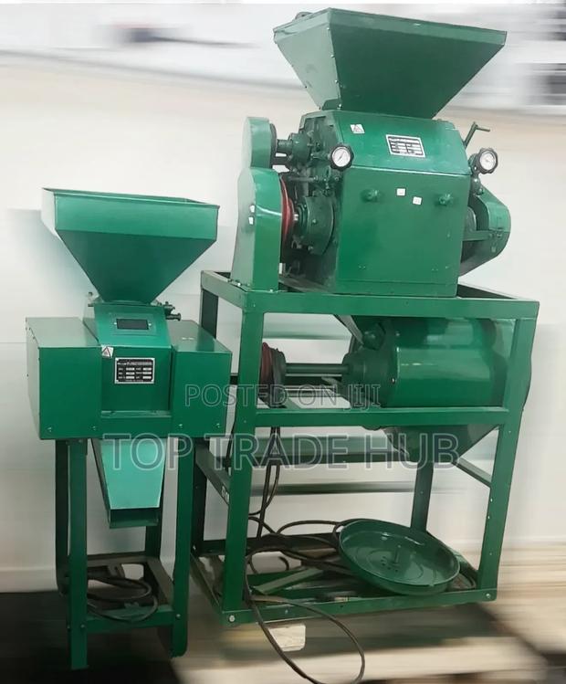 Large Milano Maize Roller Mill 20HP With 7.5HP Precrusher - main view
