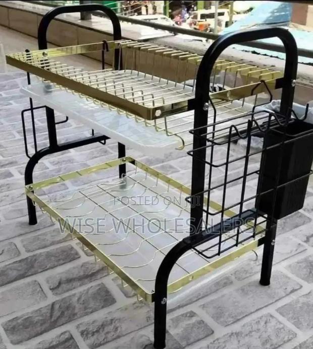 2 Layer Advanced Golden Black Dish Rack Available - main view