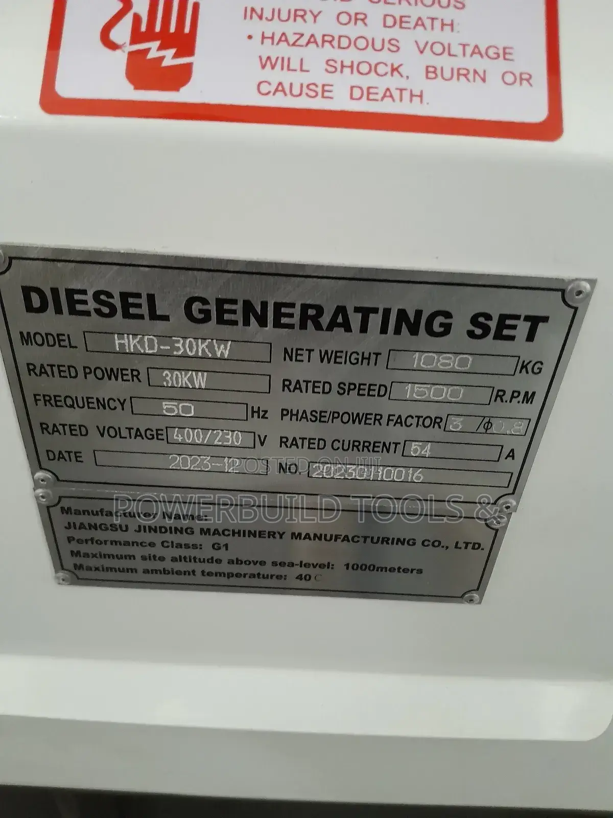 37.5kva Hisaki Three Phase Silent Diesel Generator With Inbuilt Ats