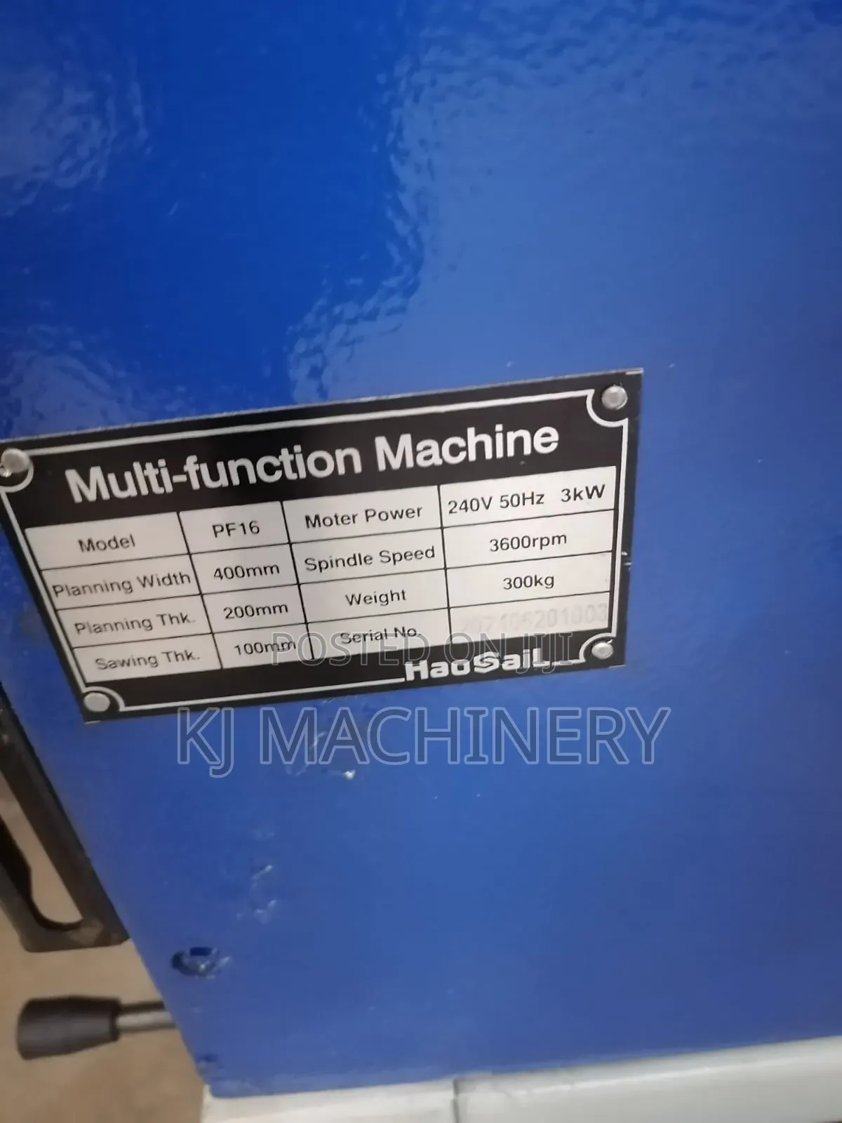 Multifunction Woodworking Machine 16inches.