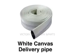 2"X30m White Canvas Delivery Pipe