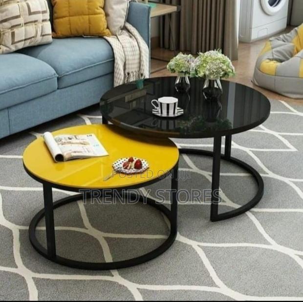 Colourful Glass Nesting Tables