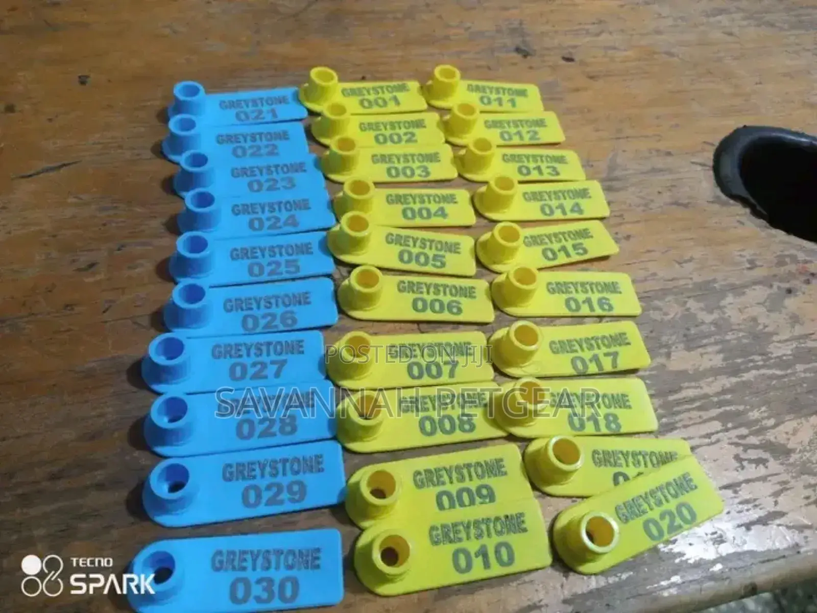 Goats Sheep Laser Customized Ear Tags -all Colours