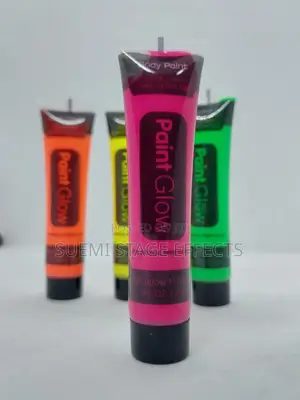 Pink Glow in the Dark Body and Face Paint