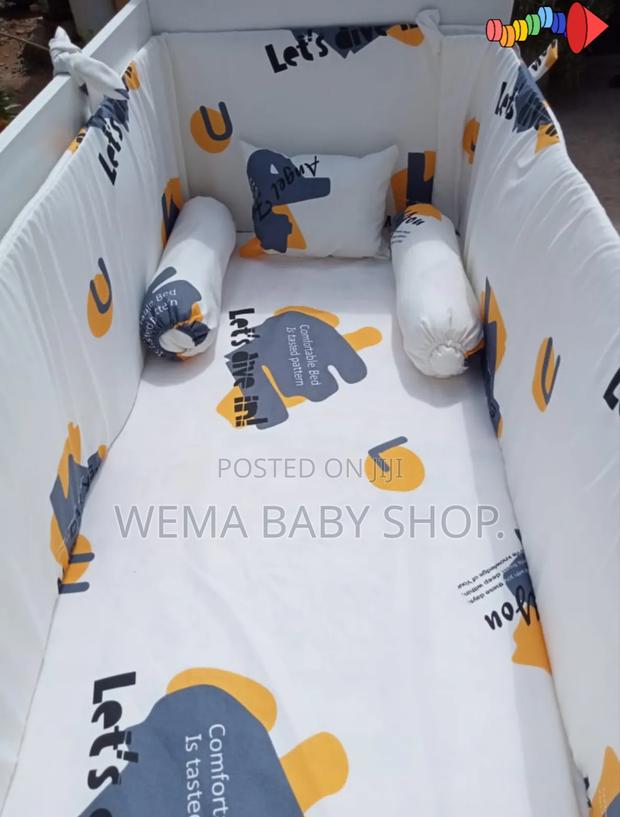 Baby Cot Beddings Set-Cot Bumpers,Pillows Fitted Sheet - thumbnail 3