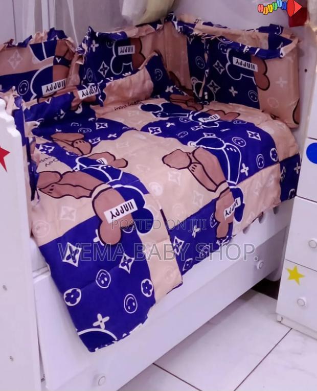 Baby Cot Beddings Set-Cot Bumpers,Pillows Fitted Sheet - thumbnail 5