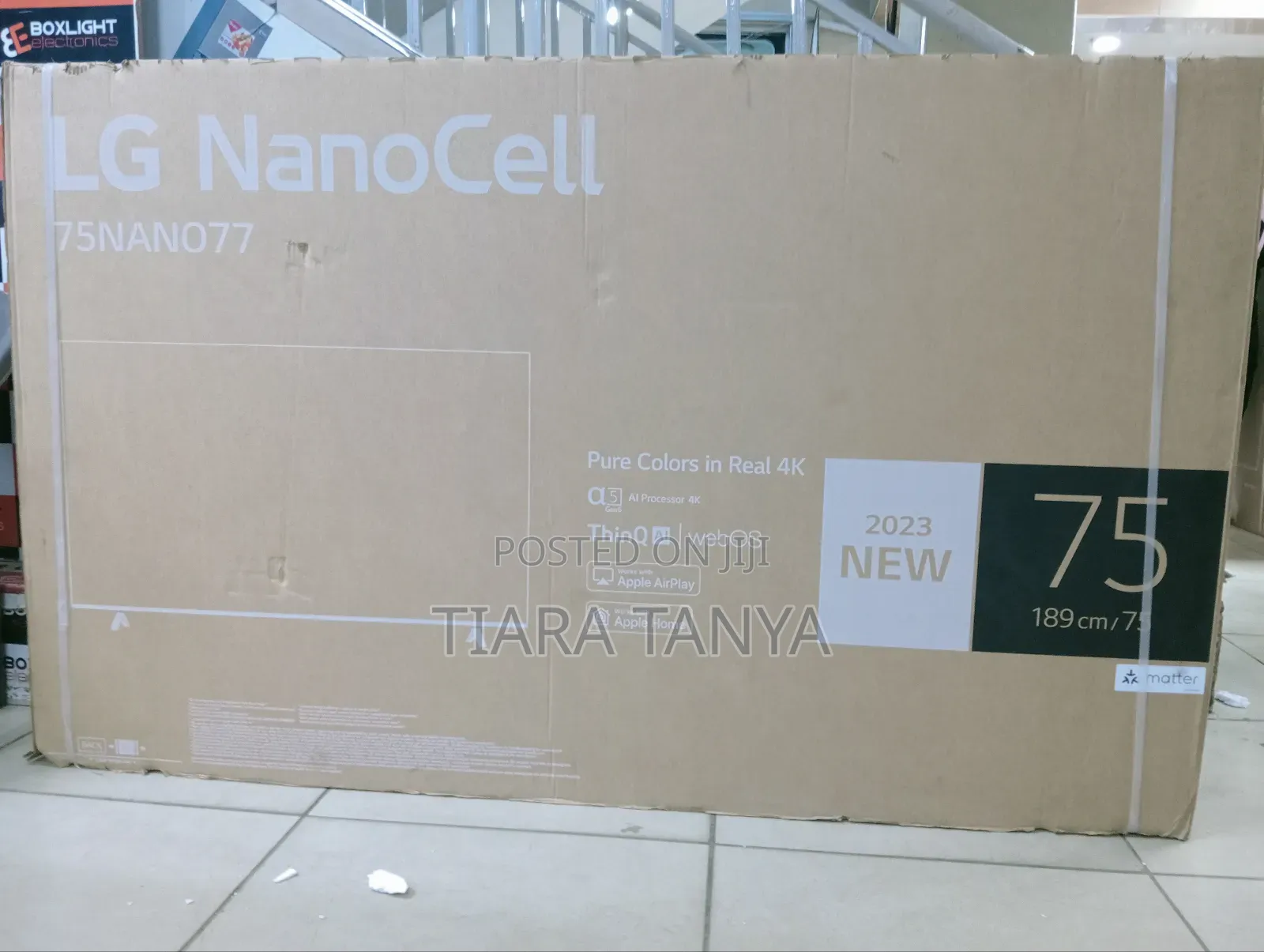 75 Inches LG Nano77 Smart Nanocell Tv