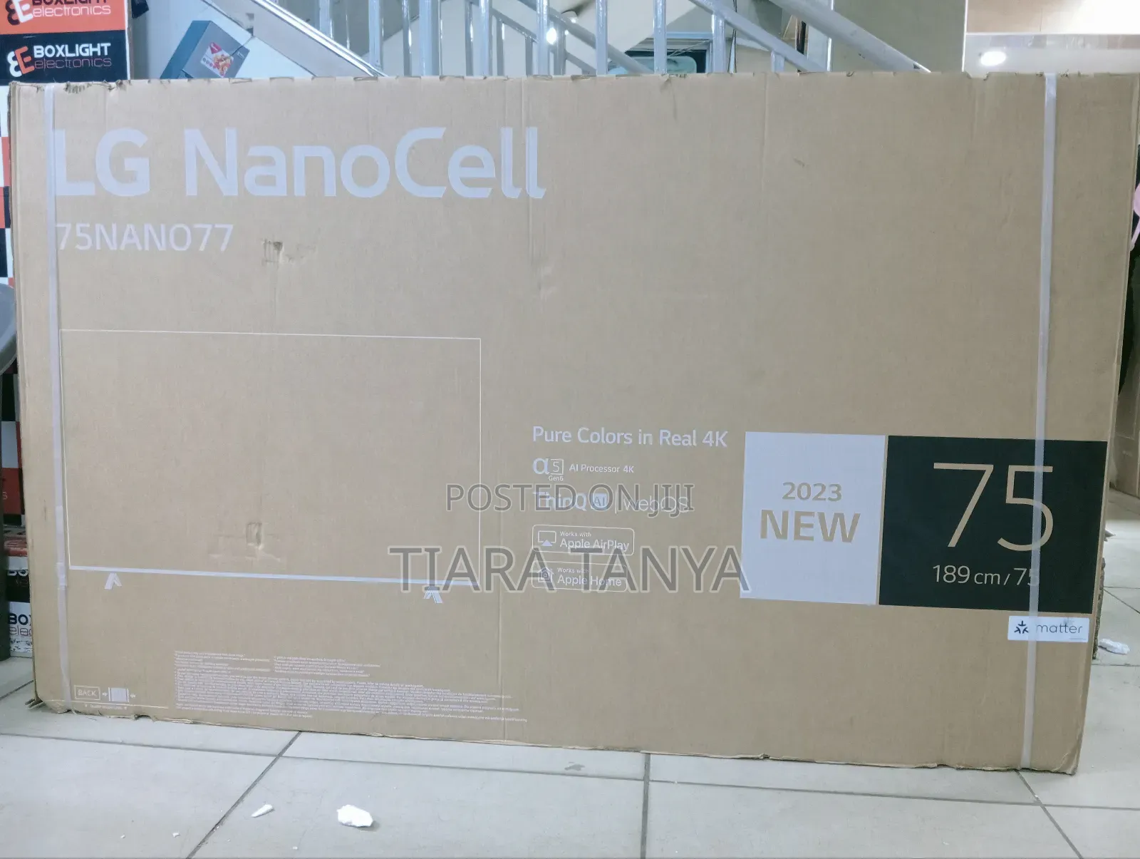 75 Inches LG Nano77 Smart Nanocell Tv