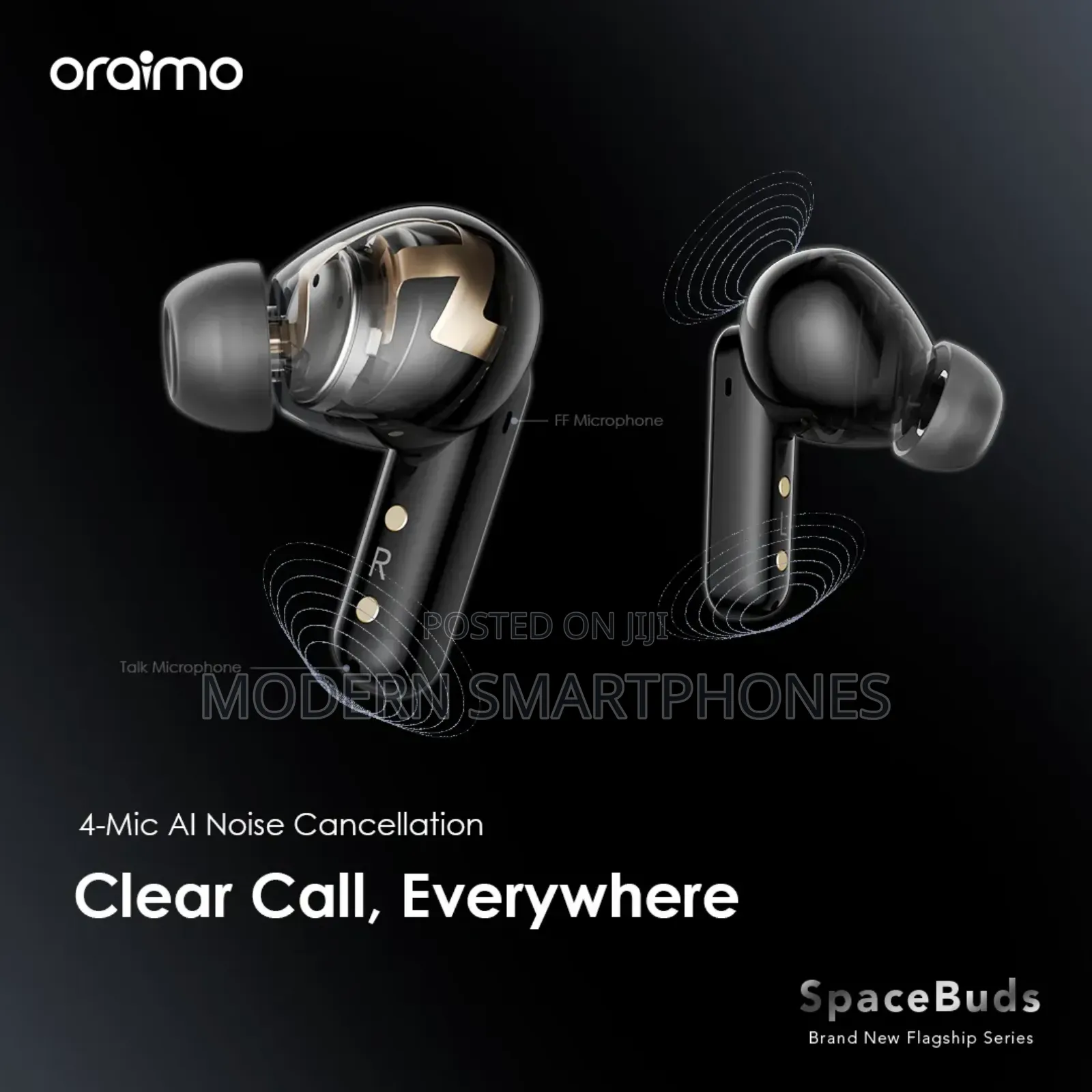 Oraimo Spacebuds Hybrid Anc Bluetooth Earphones