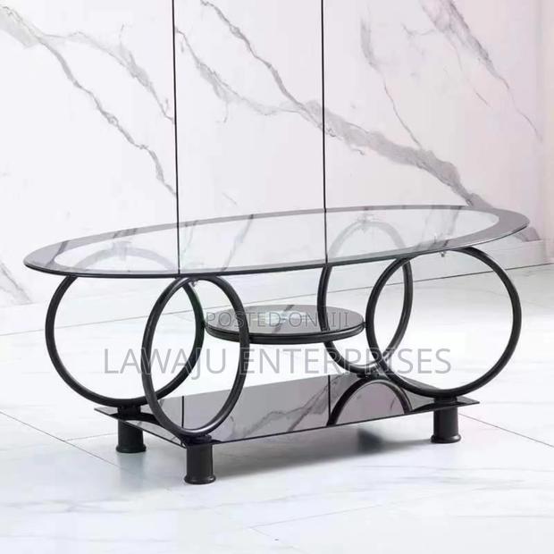 Oval Glass Coffee Table - main view