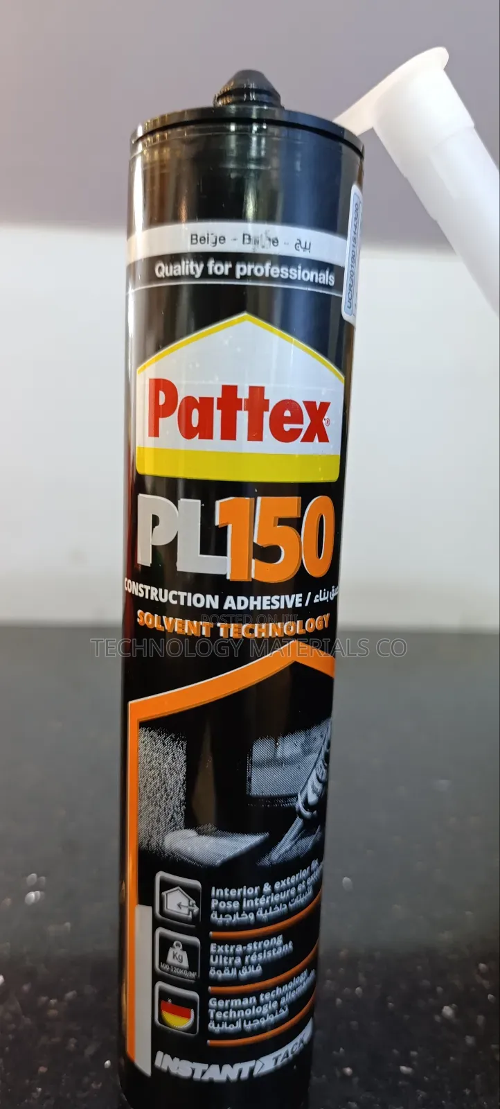 Pattex Pl150 Construction Adhesive(380g),Color-beige