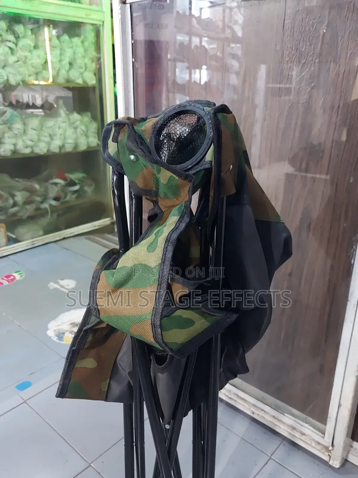 Camouflage Camping Chair With Cup Holder