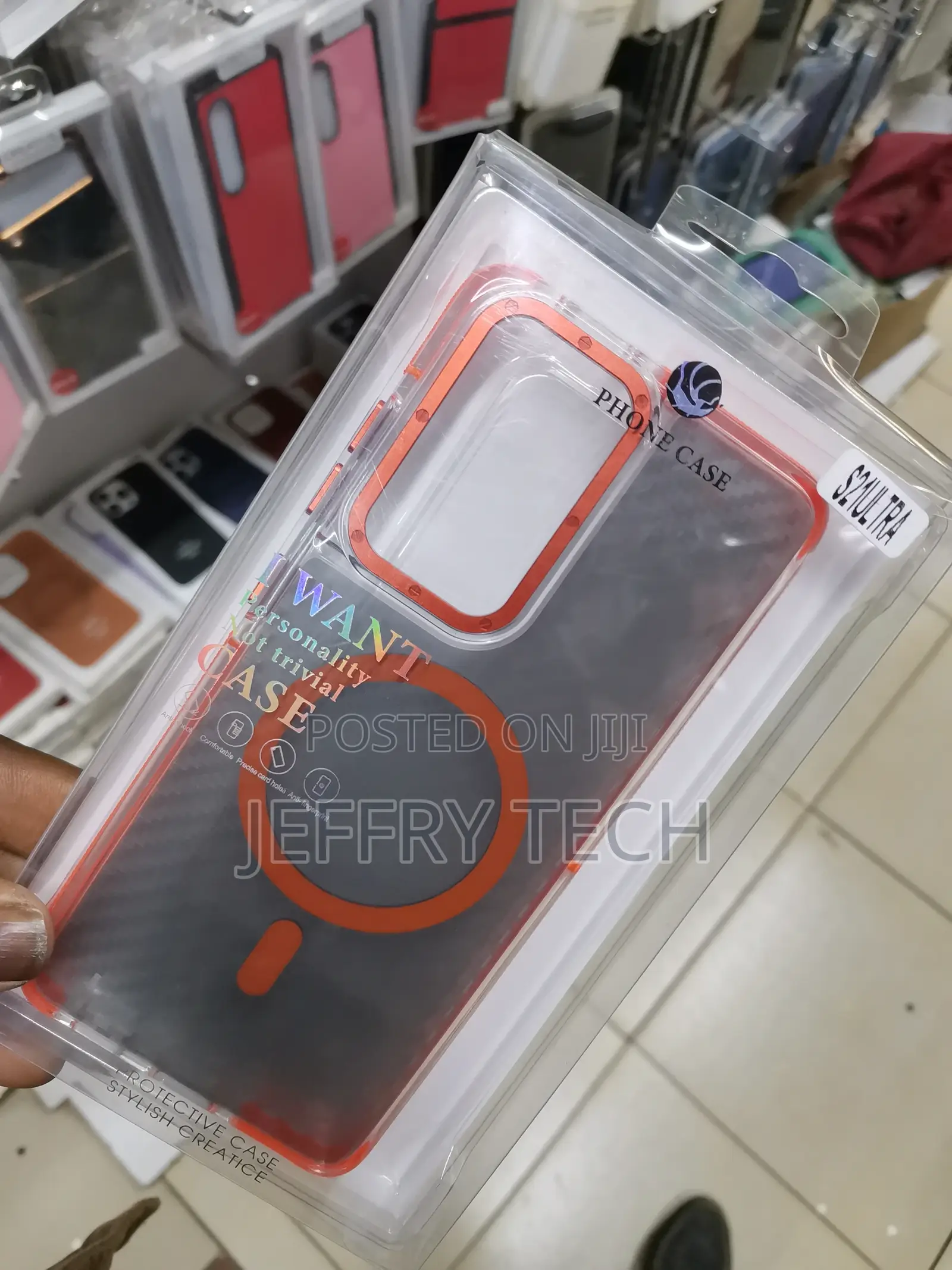 Samsung S21 Ultra Magsafe Dual-Color Carbon Fiber Lens Film